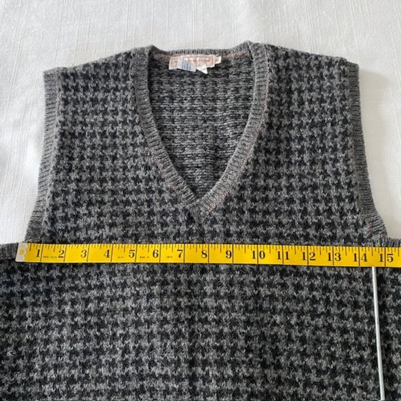 Jones New York Houndstooth Wool Vest - Vintage - Picture 13 of 16